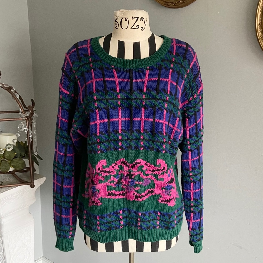 JL Plum vintage crewneck sweater